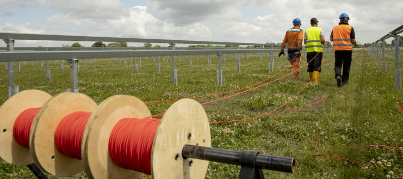 bekabeling voor zonnepanelen